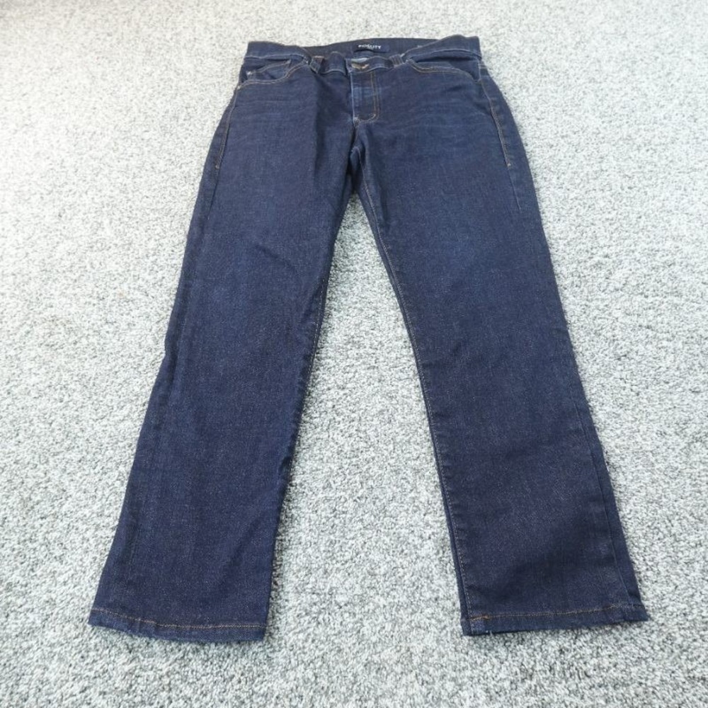 Fidelity Jeans Mens 32X28 Dark Blue Denim Pants Torino Slim Straight USA Stretch